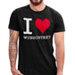 Personalisierbares T-Shirt I Love Wunschtext z.B. Wunschname, Wunschstadt, Wort. Individualisierbares I Love Shirt