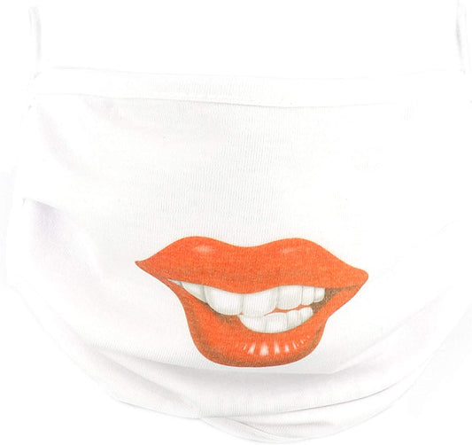 PICSonPAPER Community Maske Stoffmaske Mund-Nasen Maske waschbar Motiv (Mund)