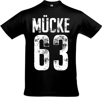 MÜCKE 63 T-Shirt Bulldozer Film Star Movie Buddy Shirt, Schwarzes Tshirt