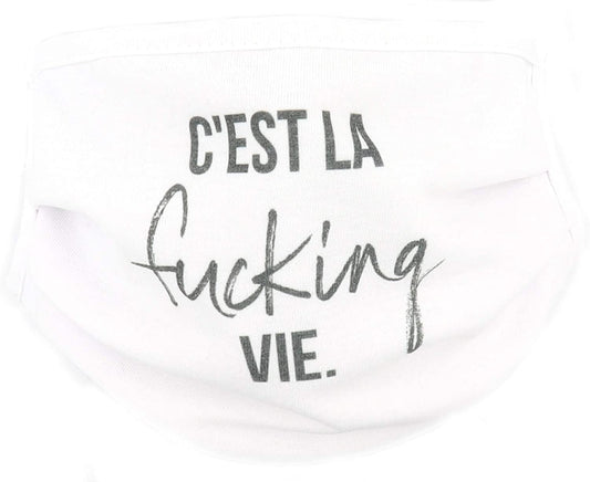 PICSonPAPER C'est la fucking vie Community Maske Stoffmaske Mund-Nasen Maske (Fucking vie)