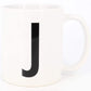 Buchstaben-Tasse, Alphabet als Kaffeetasse Buchstabentasse