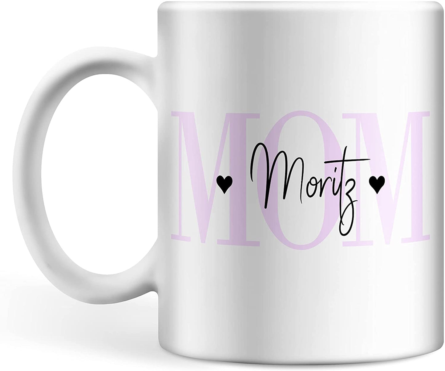 MOM Tasse personalisiert mit Namen des Kindes oder der Kinder, personalisierte Kaffeetasse mit Wunsch-Name, Geschenk für Mütter, Muttertagsgeschenk