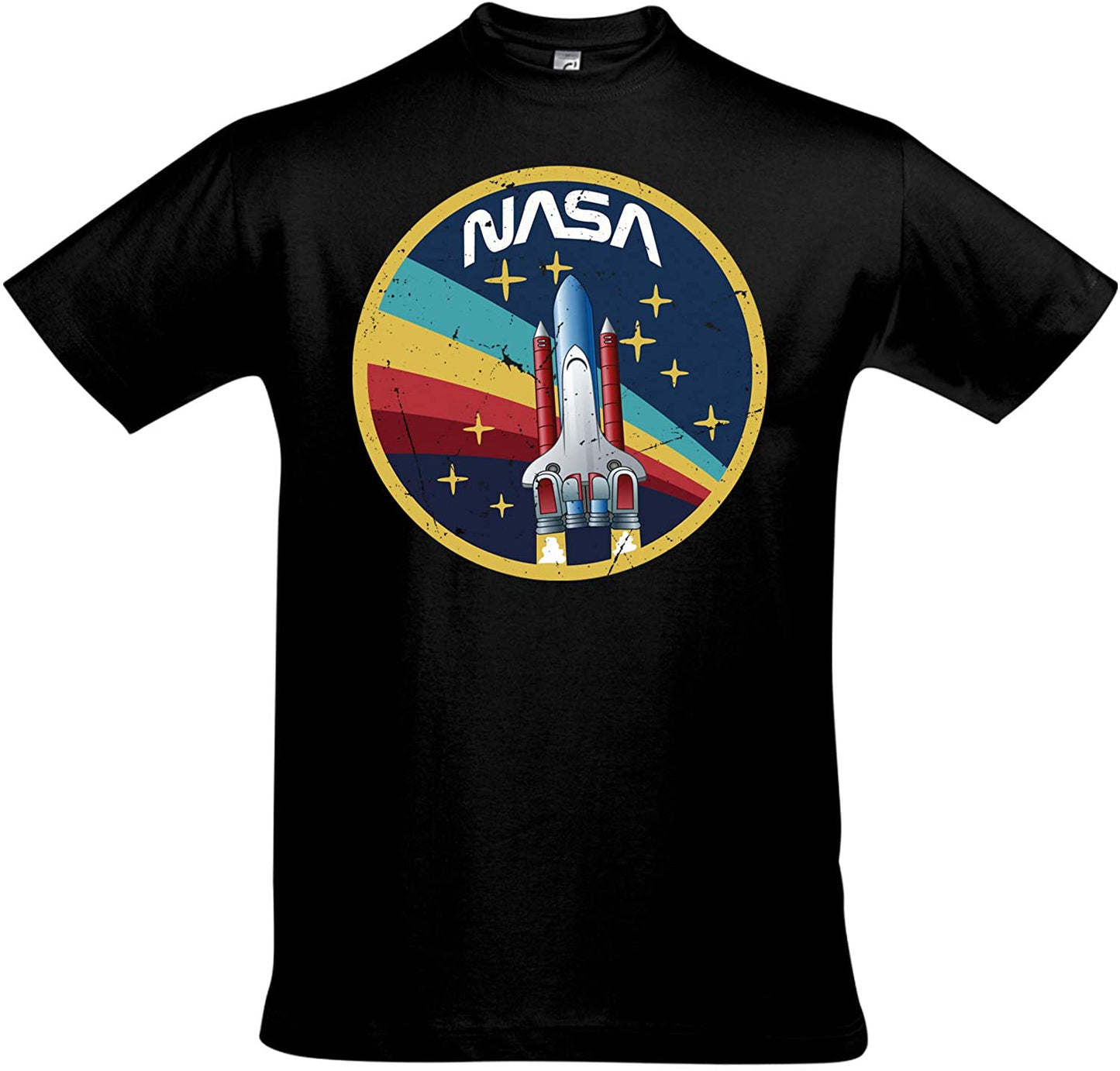 T-Shirt NASA Shuttle Launch Into Rainbow Raumfahrt Astronaut Shirt
