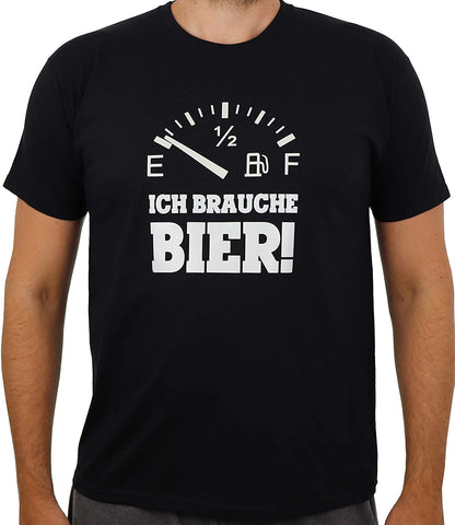 T-Shirt Bier-Tank leer, Ich Brauche Bier!, Funshirt, Trinken, Geschenk, Urlaub, Party (Brauche Bier, XS)