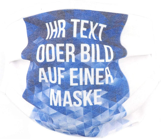 PICSonPAPER Community Maske Bedrucken mit eigenem Bild oder Text, Maske selbst gestalten, Individuelle Community Maske