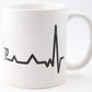 Tasse mit Grafik Kaffee EKG