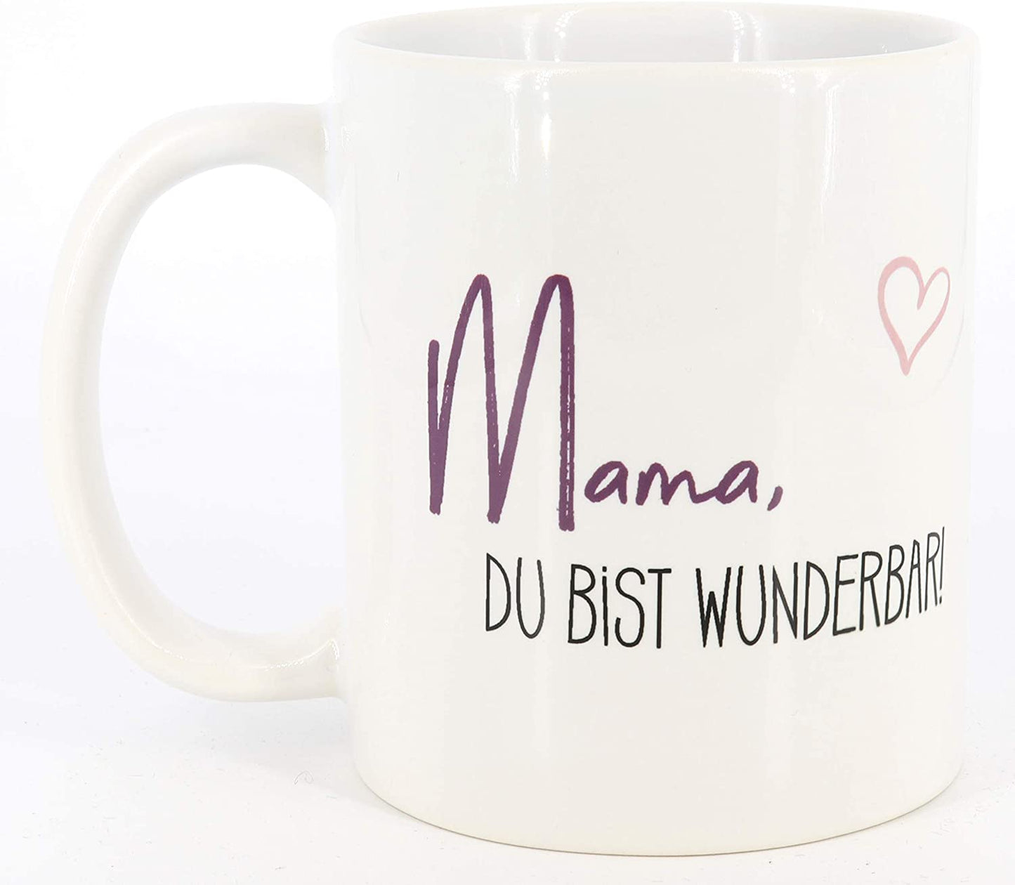 PICSonPAPER Tasse mit Spruch Mama du bist wunderbar, Muttertagsgeschenk, Kaffeetasse, Keramiktasse, Tasse mit Spruch, Tasse Mama (Mama wunderbar)