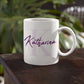Schlichte Tasse personalisiert mit Initiale und Namen, Namenstasse, persönliche Geschenke Kaffee-Tasse mit Namen