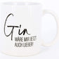 PICSonPAPER Tasse mit Spruch Gin wäre mir jetzt auch lieber! Gintasse, Kaffeetasse, Tasse lustigem Spruch
