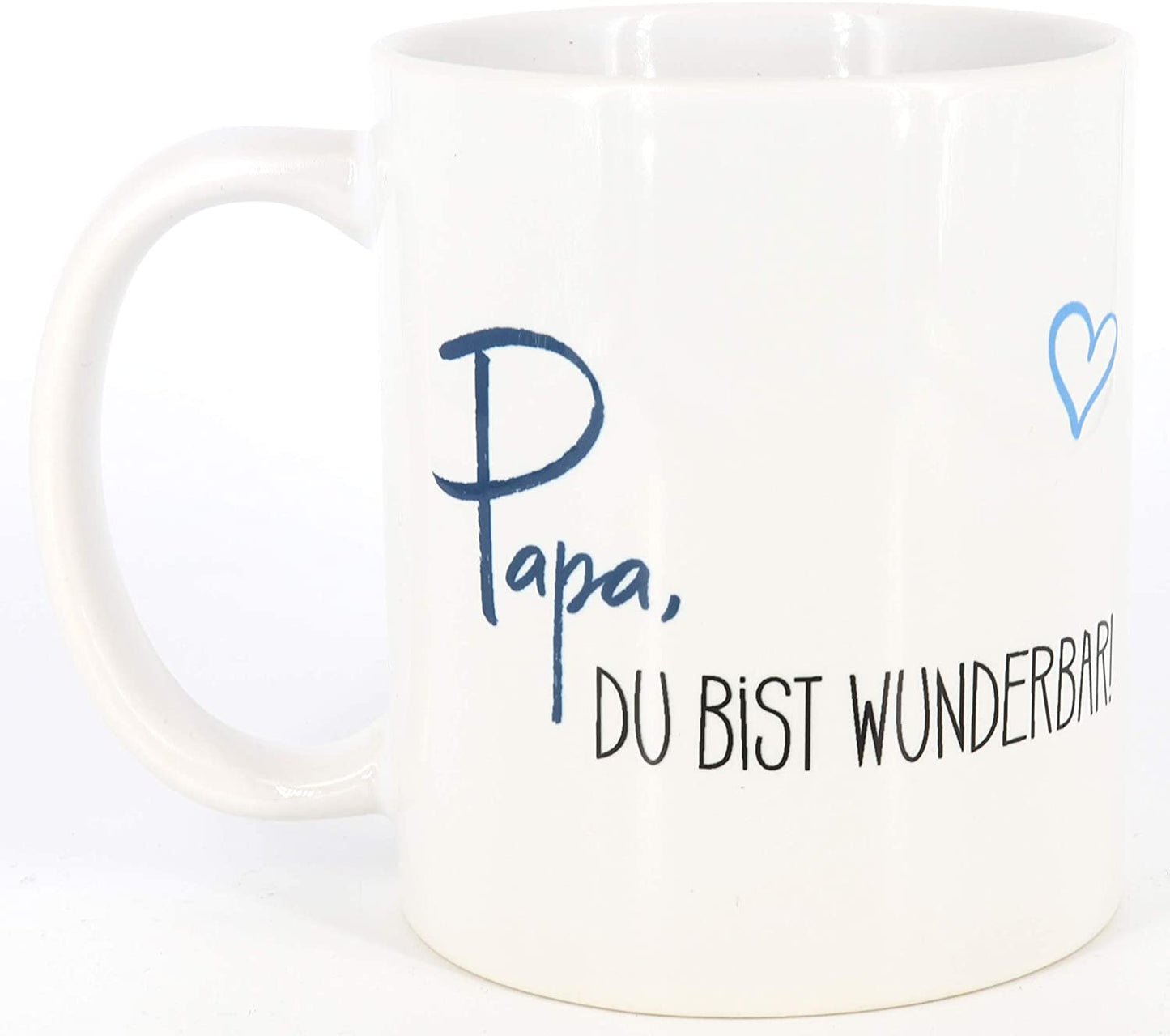 PICSonPAPER Tasse mit Spruch Bester Papa der Welt, Vatertagsgeschenk, Kaffeetasse, Keramiktasse, Tasse mit Spruch, Tasse Papa (wunderbar)