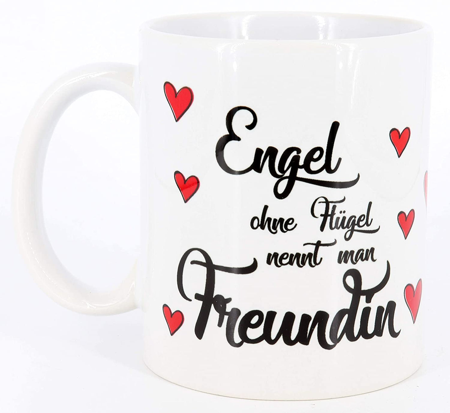 Tasse mit Spruch Engel ohne Flügel nennt man Freundin, Kaffeetasse, Keramiktasse, Tasse mit Spruch, Tasse Freundin, Geschenk