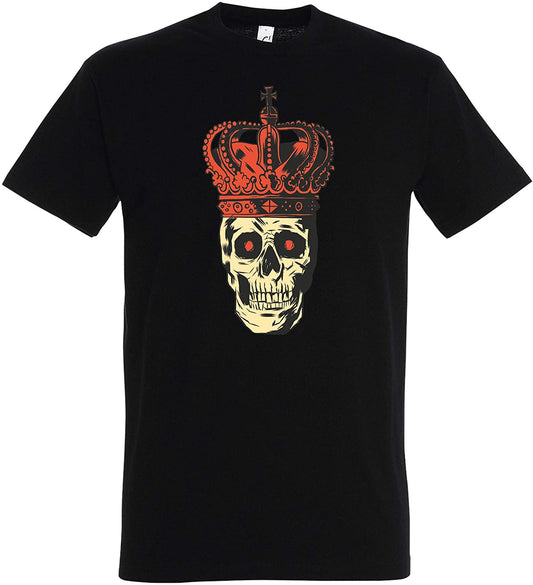 T-Shirt Totenkopf mit Krone, King Scull, Crown, Funshirt