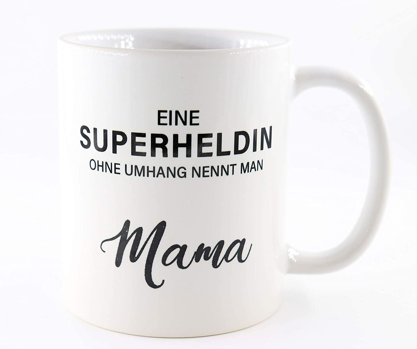 PICSonPAPER Tasse mit Spruch Eine Superheldin ohne Umhang nennt Man Mama, Muttertagsgeschenk, Kaffeetasse, Keramiktasse, Tasse mit Spruch, Tasse Mama (Superheldin)