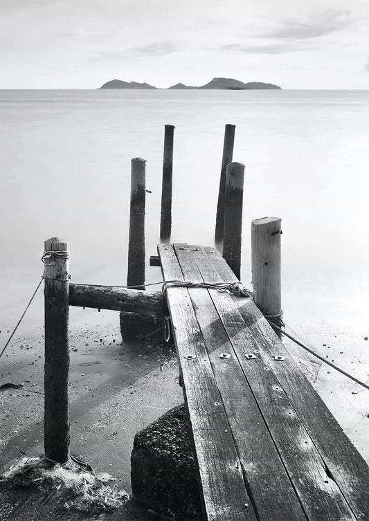 PICSonPAPER Kunstdruck Steg, ungerahmt 30cm x 40cm, Geschenk, Poster, Geschenkidee, Geburtstagsgeschenk, Wandbild, Dekoration (Ungerahmt 30 x 40)