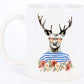 Tasse Cool Deer, Keramiktasse Kaffeetasse, Beste Freundin, Bürotasse, Geschenk-Idee