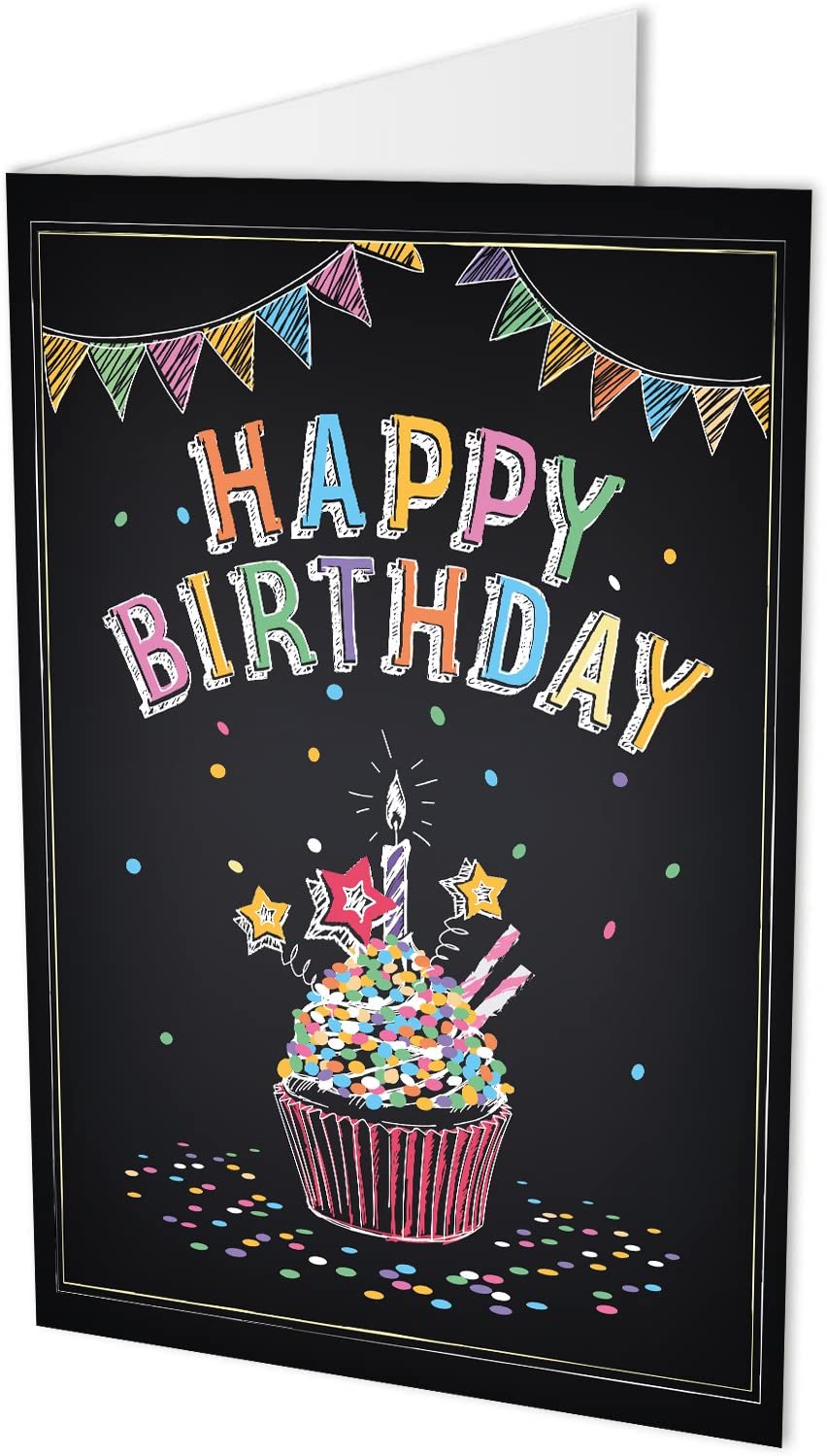 Maxi-Karte"HAPPY BIRTHDAY", Klappkarte DIN A4 mit Kuvert, Geburtstagskarte, Happy Birthday, Geburtstag, Glückwünsche