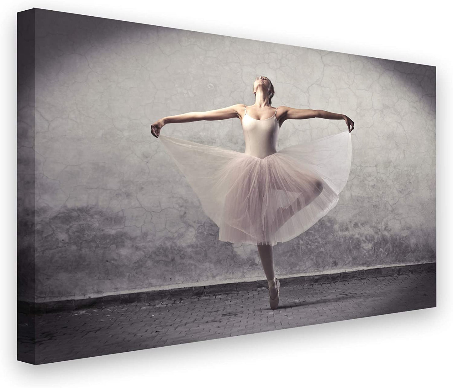 PICSonPAPER Leinwandbild Ballett, 70 cm x 50 cm, Dekoration, Kunstdruck, Wandbild, Leinwand Ballerina, Balletttänzerin