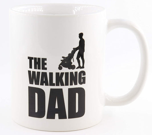 PICSonPAPER Tasse mit Spruch Bester Papa der Welt, Vatertagsgeschenk, Kaffeetasse, Keramiktasse, Tasse mit Spruch, Tasse Papa (Walking)