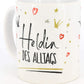 PICSonPAPER Tasse mit Spruch Heldin des Tages, Geschenktasse, Überraschung Geschenk Kaffeetasse Präsent