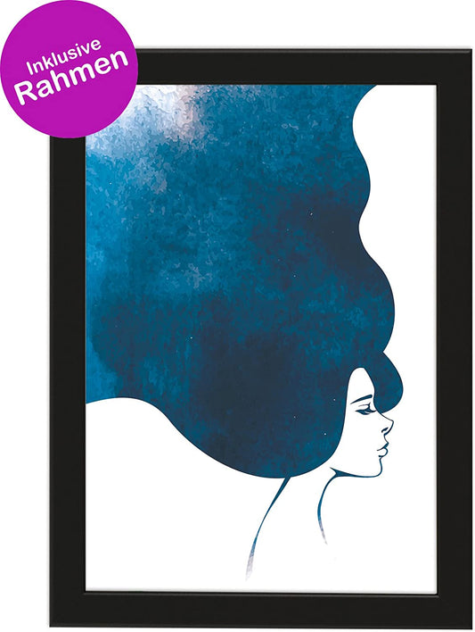 Kunstdruck "WATERCOLOR WOMAN", Geschenk, Poster, Geschenkidee, Geburtstagsgeschenk, Wandbild, Frau