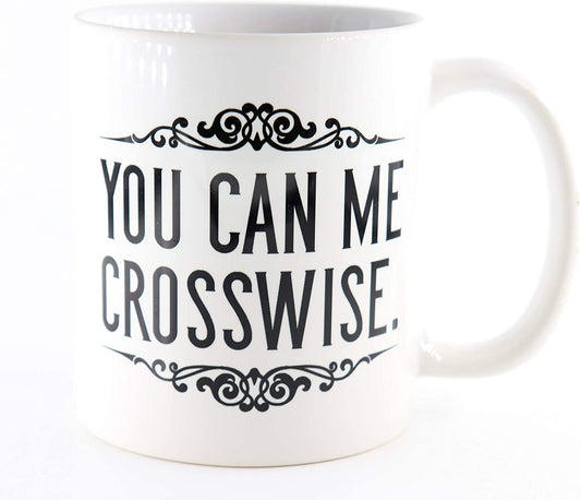 PICSonPAPER Tasse You can me crosswise, Kaffeetasse, Keramiktasse, Tasse mit lustigem Spruch, Denglisch