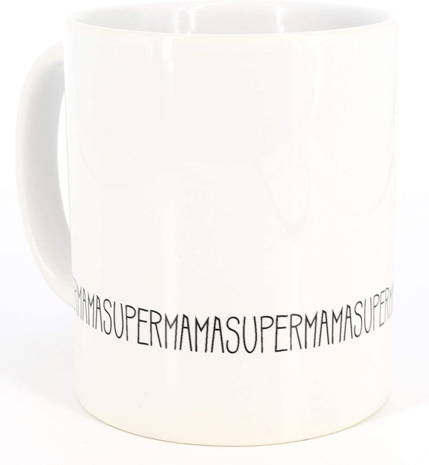 PICSonPAPER Tasse mit Spruch Supermama, Muttertagsgeschenk, Kaffeetasse, Keramiktasse, Tasse mit Spruch, Tasse Mama (Supermama)