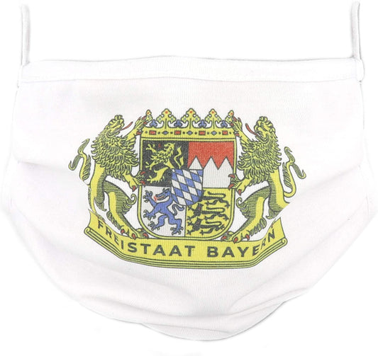 PICSonPAPER Freistaat Bayern Flagge Community Maske Stoffmaske (Freistaat Bayern)