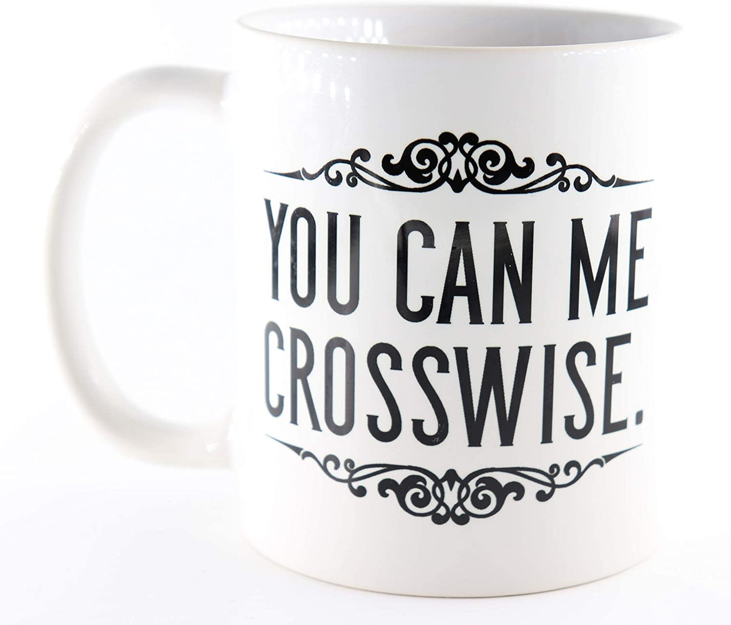 PICSonPAPER Tasse You can me crosswise, Kaffeetasse, Keramiktasse, Tasse mit lustigem Spruch, Denglisch