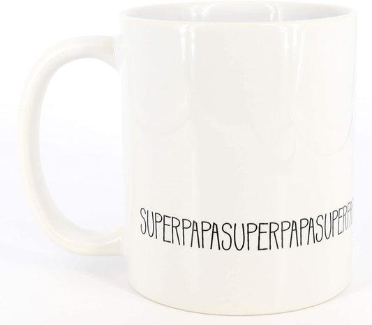 PICSonPAPER Tasse mit Spruch Superpapa, Vatertagsgeschenk, Kaffeetasse, Keramiktasse, Tasse mit Spruch, Tasse Papa (superpapa)