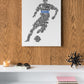 Personalisierbarer Fußballspieler Premiumleinwand, Fussball Leinwand personalisiert, Word Art, Geburtstagsgeschenk für Fußballer