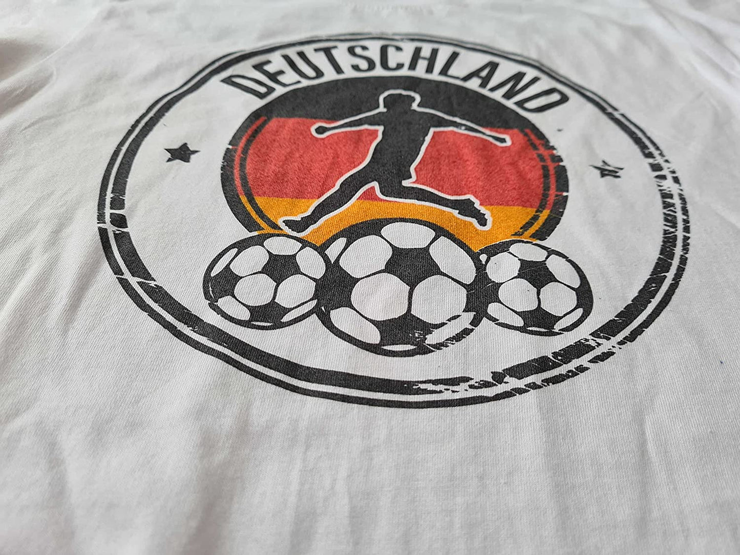 Personalisierbares Kinder T-Shirt Fußball Trikot WM EM Deutschland Trikot, Fussball T Shirt Name und Rückennummer frei wählbar, Turnier