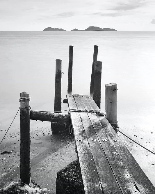 PICSonPAPER Kunstdruck Steg, ungerahmt 40 cm x 50 cm, Geschenk, Poster, Geschenkidee, Geburtstagsgeschenk, Wandbild, Dekoration (Ungerahmt 40 x 50)