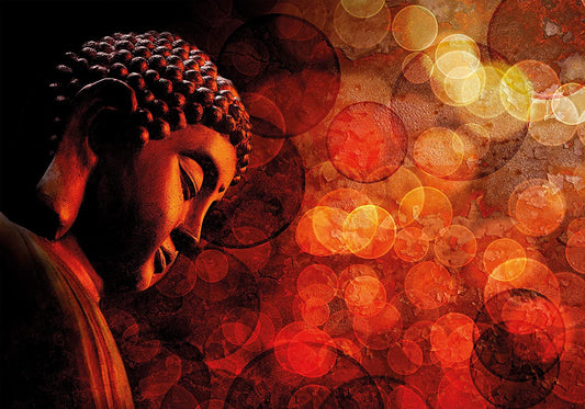 PICSonPAPER Hochwertiges Poster Buddha Zen Statue, 100 cm breit x 70 cm hoch, Dekoration, Kunstdruck, Wandbild, Fineartprint, Yoga, Meditation, Premium Qualität